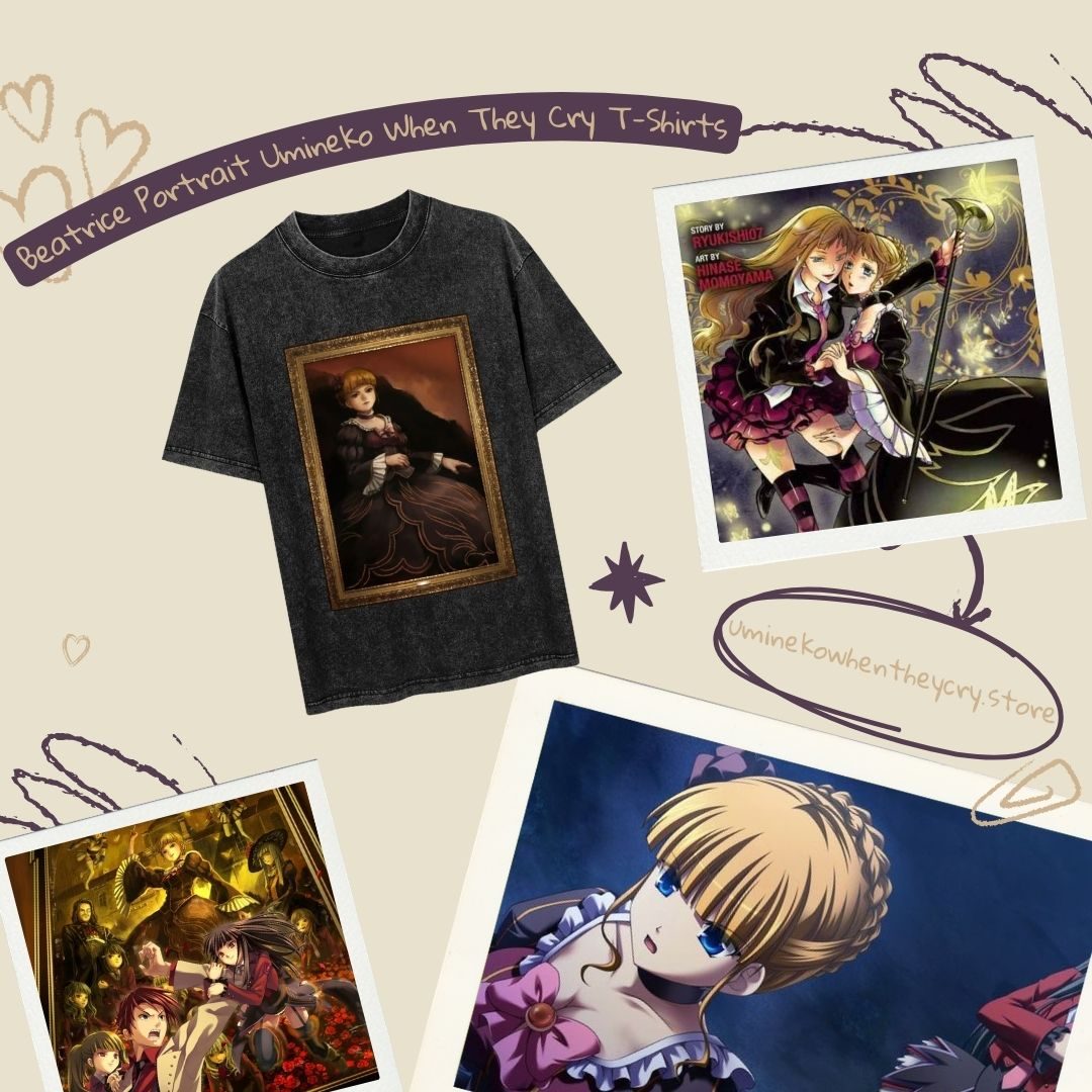 Beatrice Portrait PTTT1506 Washed  Umineko When They Cry T-Shirts